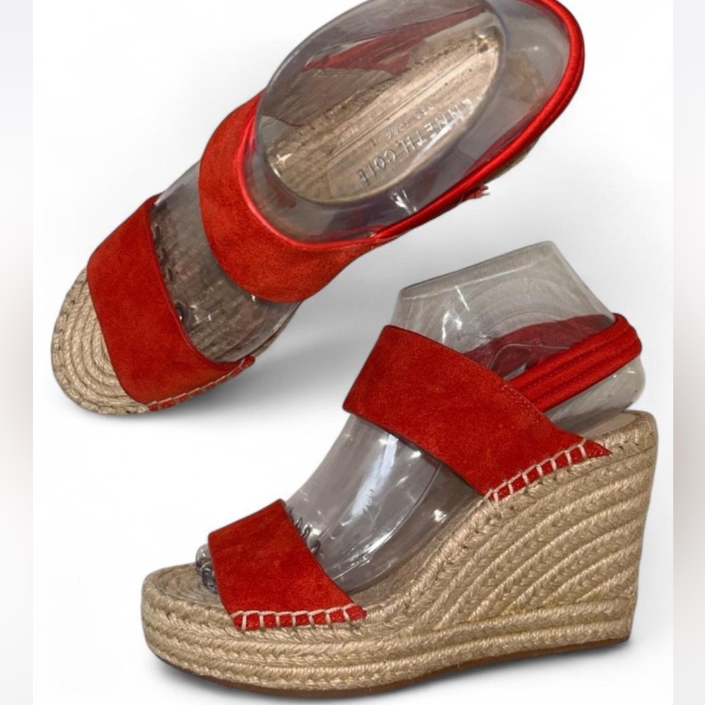 Kenneth Cole Women's Olivia Simple Espadrille Wedge Slingback Sandal - Picture 2 of 8